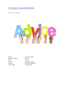 Dossier Adviseren Jaar 2