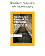 Hoofdlijnen Bestuurlijke Informatieverzorging H1 t/m H5