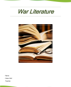 war literature VWO