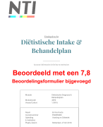 Eindopdracht Diëtistische Diagnose & Behandelplan