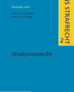 STRAFRECHT 3 samenvatting boek: Ons strafrecht, Strafprocesrecht