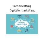 Samenvatting Digitale Marketing