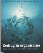 Samenvatting Gedrag in organisaties