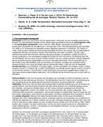 Literatuursamenvatting Sociologie voor psychologen (2019). Macionis & Peper, Burroway en Palmer