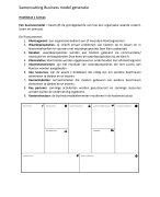 Samenvatting business model generatie