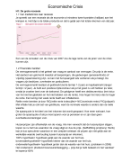Economie samenvatting VWO economische crisis en wereldeconomie