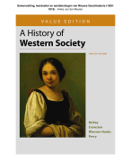 Samenvatting: Nieuwe Geschiedenis (A History of Western Society - McKay)