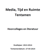 Samenvatting Media, Tijd en Ruimte