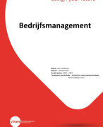 Samenvatting Bedrijfsmanagement Toegepaste psychologie - arbeids en organisatiepsychologie