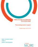 Practicum KLP: psychodiagnostisch rapport 