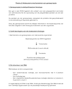 Biogenie 6.1 Thema 2: Moleculaire mechanismen van genexpressie