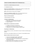 Economie Percent H2 vwo samenvatting
