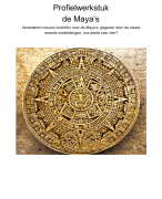 Profielwerkstuk De Maya's - beoordeeld met een 9,5