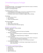 Samenvatting ontwikkelingspsychologie BASIS