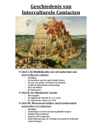 Geschiedenis van Interculturele Contacten