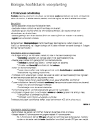 Nectar biologie, samenvatting hoofdstuk 6 Voortplanting (VWO)