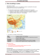 Samenvatting - Aardrijkskunde (de Geo) - Havo/VWO 2 - hoofdstuk 5 - China
