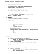 Samenvatting Kl. Neuropsychologie (boek + notities)
