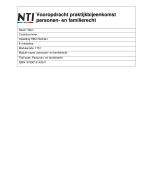 Vooropdracht praktijktraining personen- en familierecht