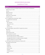 Samenvatting gerontopsychologie academiejaar 2018-2019