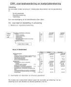 samenvatting CRM: voorraadwaardering en kostprijsberekening 