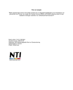 Plan van Aanpak scriptie Maatschappelijk Werk en Dienstverlening NTI