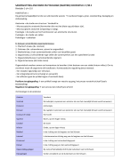 Samenvatting Anatomie en fysiologie, Martini. Globale samenvatting van Hoofdstuk 1,2,3 en 4