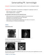Samenvatting Projectie Radiografie
