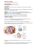 Samenvatting Biomedisch anatomie en fysiologie 
