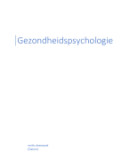Gezondheidspyschologie toegepaste psychologie 