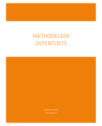 Oefententamen Inleiding Methodeleer