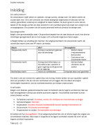 Sociale Instituties - Samenvatting