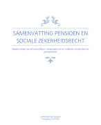 Samenvatting Pensioen en sociale zekerheidsrecht