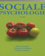 Samenvatting Sociale psychologie