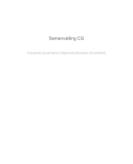 Samenvatting Corperate Governance
