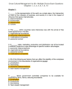 CrossCultural Management Mock Exam with answers