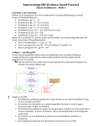 Samenvatting EBP (MZK-1)