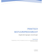 Praktisch Bestuursprocesrecht - Samenvatting begrippen