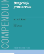 Samenvatting Compendium van het burgerlijk procesrecht