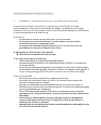 Corporate Governance Samenvatting