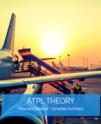 ATPL Theory - Mass and Balance Summary 