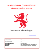 Schriftelijke communicatie voor hulpverleners, beoordeeld met een 7,5