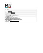 NTI Tentamenopdracht Inleiding E-health