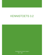 Kennistoets 3.2 Samenvatting