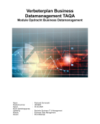 Moduleopdracht NCOI Bachelor Business IT en Management: Business Datamanagement _ Eindcijfer 8