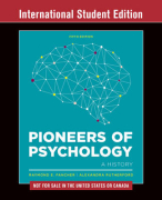 Geschiedenis van de psychologie, samenvatting van het boek Pioneers of Psychology (Fencher, Rutherford)