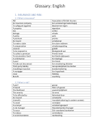 Vocabulary Engels 2 (2e jaar FVE op KdG)