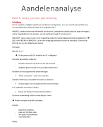 Aandelenanalyse samenvatting (2e jaar FVE)