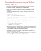 Samenvatting Algemene natuurwetenschappen H1 t/m H3.2