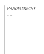 Samenvatting handelsrecht Vives Brugge - global business management